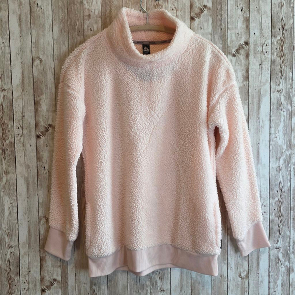 Women's RBX Pullover Sweatshirt Size S Pink Fleece - Picture 1 of 8
